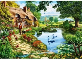 BLUEBIRD Puzzle Chata u jezera