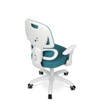 Dětská židle, výškově nastavitelná, modrá síťovina, KA-K1063 BLUE