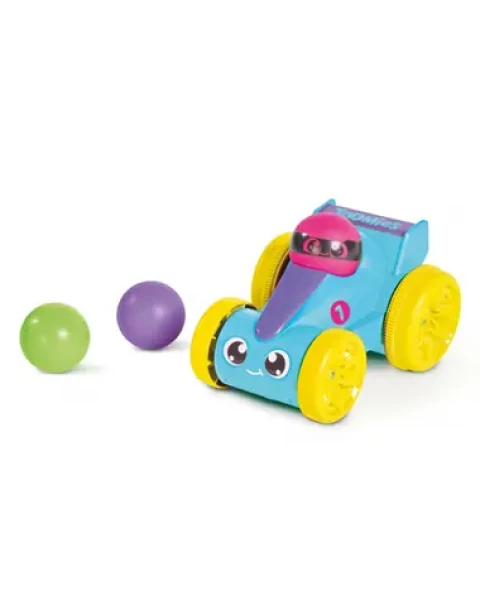 TOOMIES - Závodní autíčko s vystřelovacími míčky modrá