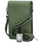 Stylová dámská koženková crossbody kapsa Gabrisa, zelená