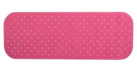 MSV CLASS Premium protiskluzová podložka do vany růžová / SBS kaučuk / 36 x 97 cm