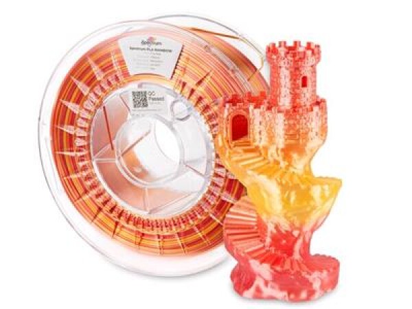 Filament Spectrum PLA SILK RAINBOW 1,75 mm FIRE RED 1 kg
