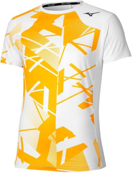 Mizuno Daybreakers Shadow Graphic SS Tee M White Citrus