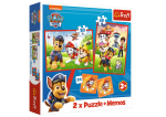 Mamido Puzzle a Pexeso Tlapková patrola Psi tým v akci 2v1 Trefl