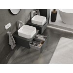 MEXEN/S - Orio koupelnová skříňka pod umyvadlo 50, 1 šuplík, grafit ma 91A10-05023-1-BF66