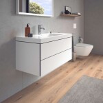 DURAVIT - L-Cube Skříňka s umyvadlem 50x100x48 cm, 2 zásuvky, bílá mat LC6928O1818