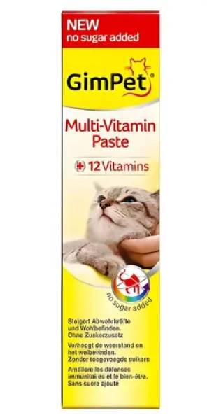 GimCat Multi-Vitamin K 200 g / Pasta pro kočky / Vitamíny / Rybí tuk / Betaglukany