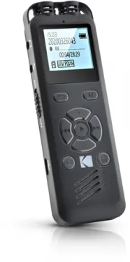 Kodak VRC 250 černá / Diktafon / 8GB / až 581 hodin záznamu / microUSB / 2x 3.5mm (VRC250)