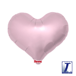 Balónek srdce světle růžové metalické 35 cm Balónek srdce světle růžové metalické 35 cm