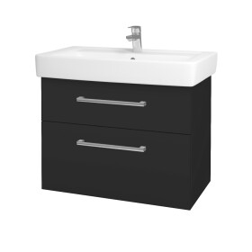 Dřevojas - Umyvadlová skříňka Q MAX SZZ2 80 - N03 Graphite / Úchytka T03 / N03 Graphite 198695C