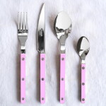 SABRE PARIS Čajová lžička Bistrot Brillant – Pink, růžová barva, kov, plast