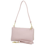 Stylová dámská semišová kabelka na rameno Amanda, růžová