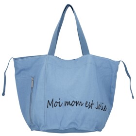 Trendy textilní dámská kabelka na rameno Bellinda, světle modrá