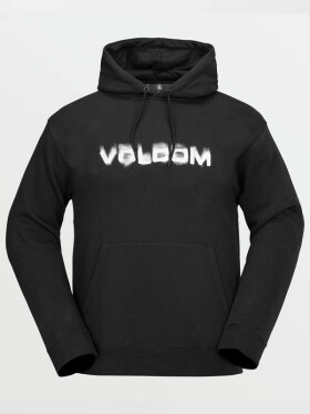 Volcom Essential black pánská mikina přes hlavu