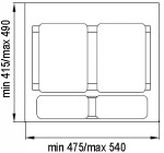 Gollinucci vestavný odpadkový koš Sistema 901/2 (231190)