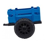 Mamido Dětský elektrický traktor BLAST s přívěsem 2x200W modrý