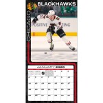 JF Turner Kalendář Chicago Blackhawks NHL Connor Bedard 2026 Wall Calendar