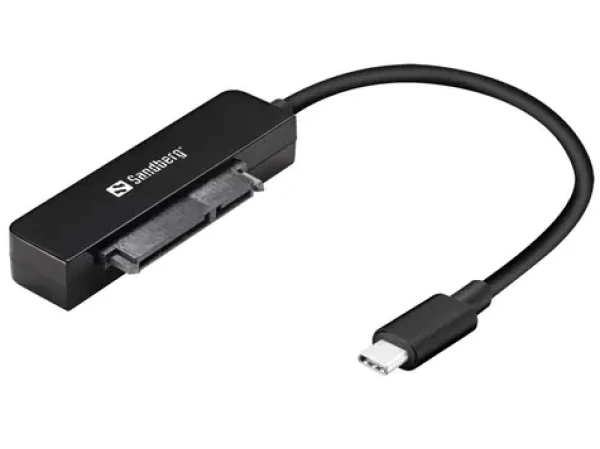 Pouzdro Sandberg konvertor USB-C na SATA USB 3.1 Gen.2, černé