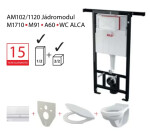 Alcadrain 1 - Set modul 5v1 Alcadrain AM102/1120,M370,M91/sedátko/mísa Jádromodul AM102-5:1_JIKA