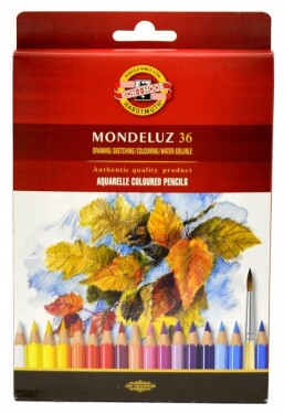 Koh-i-noor pastelky MONDELUZ akvarelové souprava 36 ks v papírové krabičce