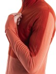 ICEBREAKER Mens Merino 200 Realfleece™ Descender LS Zip Hoodie, Molten/Ember/Cb velikost: M