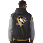 G-III Pánská Bunda Pittsburgh Penguins Cold Front Polyfilled Padded Jacket w. Hood Velikost: L, Tým: Pittsburgh Peguins