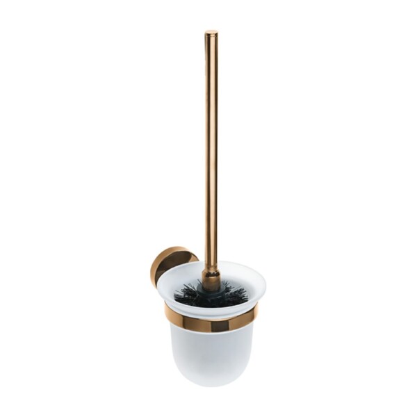 HOPA - WC štetka, miska sklo, 95×360×140 mm - Barva - Růžové zlato lesklá KDBE158113017
