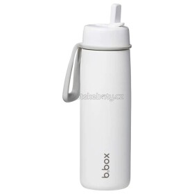 B.box 0928 Nerezová termolahev s brčkem 690 ml - white out