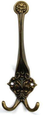 Tulip Nábytkový věšák rustikální Orio XL starozlatá, 1 ks (36768)