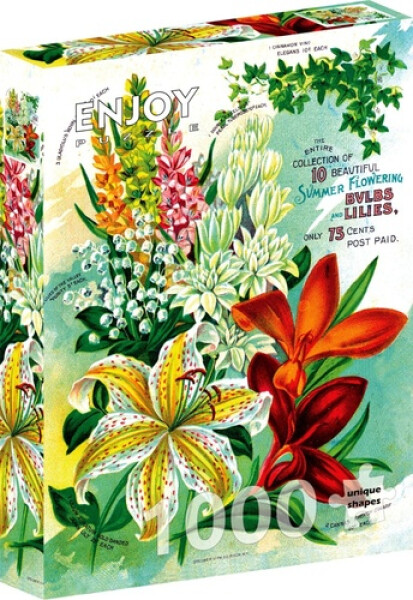 Puzzle Vintage květinový katalog 1000 dílků