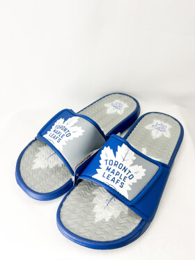 FOCO Pánské pantofle Toronto Maple Leafs Colorblock Slipper Velikost: EU