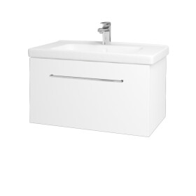 Dřevojas - Koupelnová skříňka BIG INN SZZ 80 - M01 Bílá mat / Úchytka T04 / M01 Bílá mat 201234E
