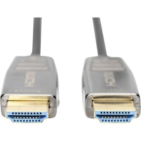 Digitus HDMI kabel Zástrčka HDMI-A, Zástrčka HDMI-A 20.00 m černá AK-330126-200-S #####8K UHD, dvoužilový stíněný HDMI kabel