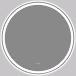 CERANO - Koupelnové LED zrcadlo Eterno - Ø 100 CER-8050BD6950