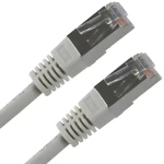 Patchkabel FTP Cat.5e RJ45-RJ45 3 m šedý / Síťový kabel / Stíněný / Economy