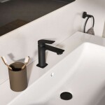 IDEAL STANDARD - Ceralife C Umyvadlová baterie s výpustí Click-Clack, BlueStart, hedvábná černá BE047XG