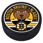Mustang Puk Boston Bruins NHL Blades Mascot Textured Puck