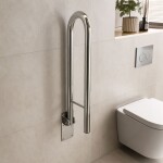 Sklopné koupelnové madlo Chrome REA-89056