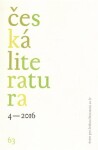 Česká literatura 4/2016