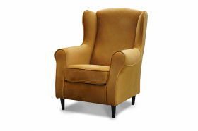 FRONTI Křeslo ušák PRINCE zlatá