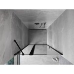 MEXEN - Mist sprchové dveře křídlové levé 70, černý okraj, černá 8A4-070-000-70-70-L