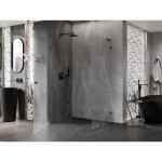 MEXEN/S - Lunar-B L sprchový kout dveře křídlové levá 85 x 80, transparent, grafit metal 832L-085-080-95-00-L
