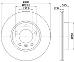 Brzdy kotouče desky přední BMW E36 E46 286mm