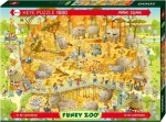 HEYE Puzzle Šílená ZOO: Africká expozice