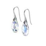 Royal Fashion stříbrné pozlacené náušnice Swarovski DES0305-AB-WG