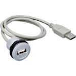 Schlegel Vestavný konektor USB 2.0 typ A, dvojitý zásuvka, vestavná RRJ_2USB 2x USB zásuvka typu A ⇔ 2 x USB zástrčka typu A RRJ_