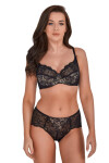 CHANTAL SOFT BRA ART 534 BLACK černá ažurová výzdoba 75G