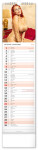 Nástěnný kalendář vázankový/kravata 2026 NOTIQUE - Spicy Girls, 12 x 48 cm