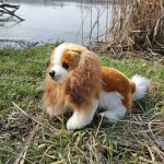 Plyšový pes kavalír King Charles španěl 28 cm ECO-FRIENDLY