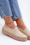 Dámské espadrilles na platformě s pletením Lee Cooper LCW-26-31-4332 béžové 38